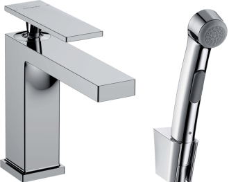 Umyvadlová baterie Hansgrohe Tecturis E s bidetovou sprškou chrom 73210000
