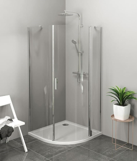 Sprchový kout čtvrtkruh 90x90 cm Polysan Zoom ZL2615R