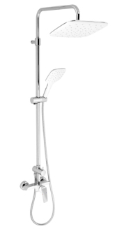 Sprchový systém Novaservis na stěnu chrom-bílá SET070/38,1