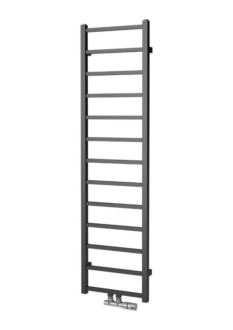 Radiátor kombinovaný Isan Fresh 150x40 cm středové připojení černý samet DFRE15000400CSMS