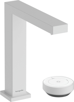 Umyvadlová baterie Hansgrohe Tecturis E s výpustí matná bílá 73053700