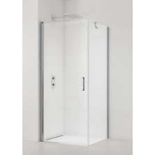 Sprch dveře+pevná stěna 80x100 CR T SATFUD80S100