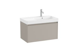 Koupelnová skříňka s umyvadlem Roca Ona 80x50,5x46 cm písková mat ONA801ZPMP