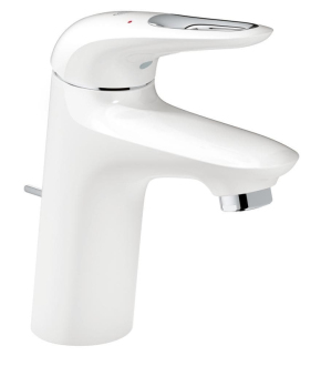 Umyvadlová baterie Grohe Eurostyle New s výpustí Moon White / chrom 23374LS3