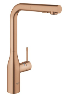 Dřezová baterie Grohe Essence New s vytahovací sprškou Brushed Warm Sunset 30270DL0