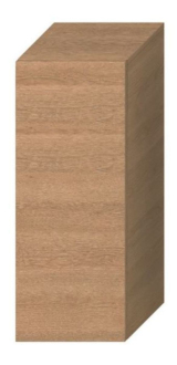 Koupelnová skříňka nízká Jika Cubito 32x32,2x81 cm dub H43J4211205191