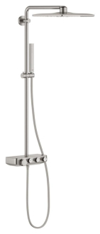 Sprchový systém Grohe Euphoria SmartControl na stěnu s termostatickou baterií supersteel 26508DC0