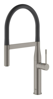 Dřezová baterie Grohe Essence se silikonovým ramínkem kartáčovaný Hard Graphite 30294AL0