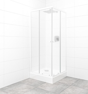 Set sprchového koutu a vaničky, čtverec 80x80 cm Multi Basic SIKOBKMUQ80CH0