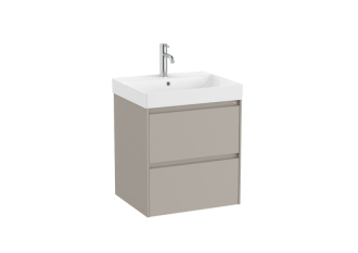 Koupelnová skříňka s umyvadlem Roca Ona 55x64,5x46 cm písková mat ONA552ZPM