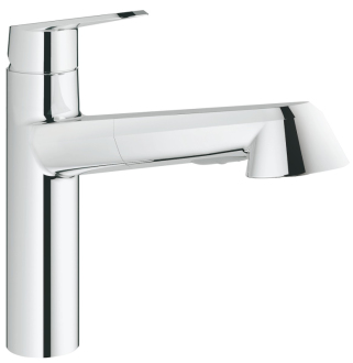 Dřezová baterie Grohe Eurodisc s vytahovací sprškou chrom 32257002