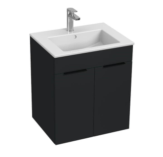 Koupelnová skříňka s umyvadlem Jika Cube 55x43x62,2 cm antracit mat H4536111763521
