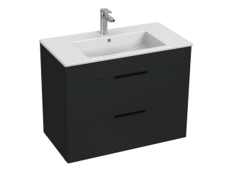 Koupelnová skříňka s umyvadlem Jika Cube 80x43x62,2 cm antracit mat H4537621763521