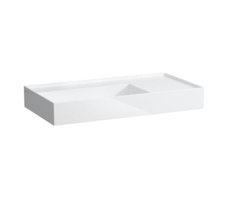 Umyvadlo Laufen Kartell By Laufen 90x46 cm otvor pro baterii, bez přepadu H8103380001111