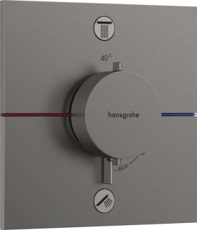 Vanová baterie Hansgrohe ShowerSelect Comfort E bez podomítkového tělesa kartáčovaný černý chrom 15572340