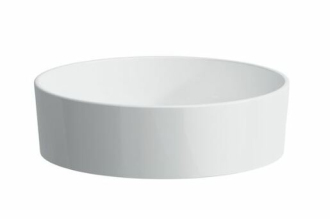 Umyvadlo na desku Laufen Kartell By Laufen 42x42 cm bez otvoru pro baterii, bez přepadu H8123314001121
