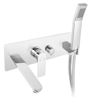 Vanová baterie Novaservis Algeo Square včetně podomítkového tělesa chrom 82220,0