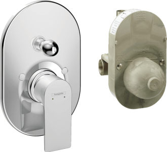 Vanová baterie Hansgrohe Rebris E včetně podomítkového tělesa chrom 72458000