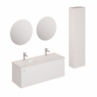 ANCONA sestava skříňka s um. baterie, vtook, sifon bílá KSETANCONA8