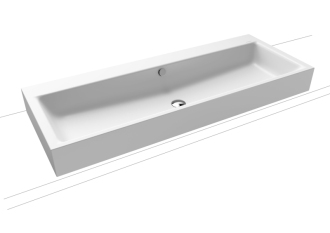 Umyvadlo Kaldewei Puro 3168 120x46 cm bez otvoru pro baterii Perl-Effekt 907006003001