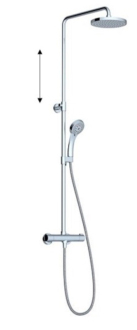 Sprchový systém Ravak Termo s termostatickou baterií chrom X070058