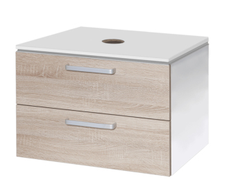 Koupelnová skříňka pod umyvadlo Naturel Vario Dekor 69x45 cm dub bardolino VARIODESK75ZBIDB