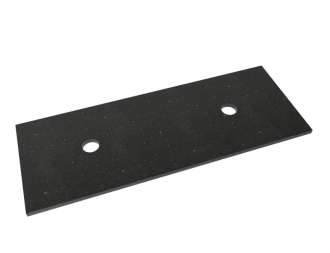 Deska technistone 120x46cm, černá KDESKATK120
