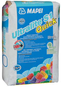 Lepidlo Mapei Ultralite S1 Quick šedá 15 kg C2FT S1 ULTRALITES1Q