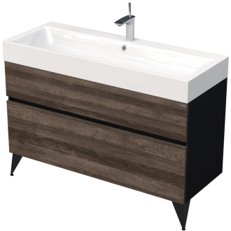 LUXE um. skř 120cm černá břid/dřevo lesk LUXE120CDLBU