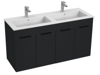 Koupelnová skříňka s umyvadlem Jika Cube 120x43x62,2 cm antracit mat H4536611763521