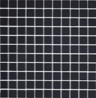 Skleněná mozaika Premium Mosaic černá 30x30 cm lesk MOS25BK