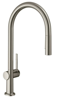 Dřezová baterie Hansgrohe Talis s vytahovací sprškou, 2 proudy vzhled nerezu 72800800