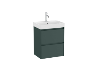 Koupelnová skříňka s umyvadlem Roca ONA 50x64,5x36 cm zelená mat ONA50ZK2ZZM