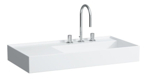 Umyvadlo Laufen Kartell By Laufen 90x46 cm otvor pro baterii, bez přepadu H8103390001111