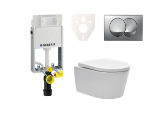 Cenově zvýhodněný závěsný WC set Geberit k zazdění + WC SAT Brevis SIKOGE1W72