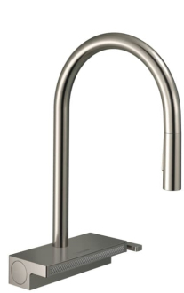 Dřezová baterie Hansgrohe Aquno s vytahovací sprškou, 3 proudy vzhled nerezu 73831800