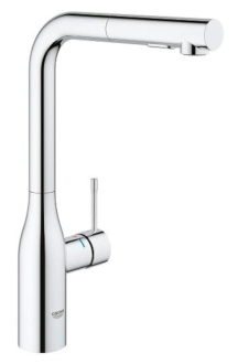 Dřezová baterie Grohe Essence New s vytahovací sprškou chrom 30270000