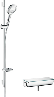 Sprchový systém Hansgrohe Raindance Select E na stěnu s termostatickou baterií chrom 27039000