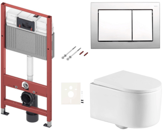 Závěsný wc set do lehkých stěn / předstěnová SAT SIKOTSREX72412