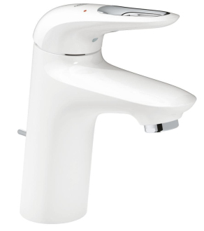 Umyvadlová baterie Grohe Eurostyle New s výpustí Moon White / chrom 33558LS3