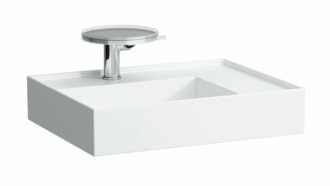 Umyvadlo Laufen Kartell By Laufen 60x46 cm otvor pro baterii, bez přepadu H8103344001111