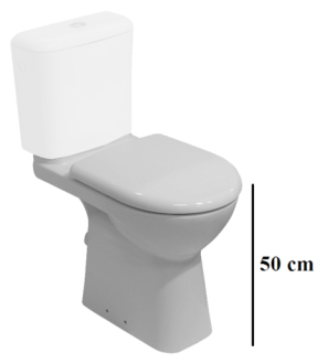 Wc kombi, pouze mísa Jika Deep spodní odpad H8236170000001