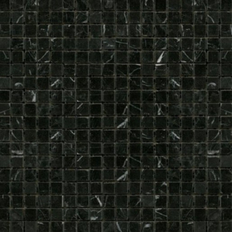 Kamenná mozaika Premium Mosaic Stone černá 30x30 cm leštěná STMOS15BKP