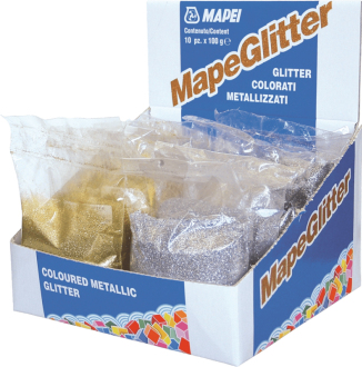 Třpytky Mapei Mapeglitter stříbrná 0,1 kg R2T MAPEGLITTERST1