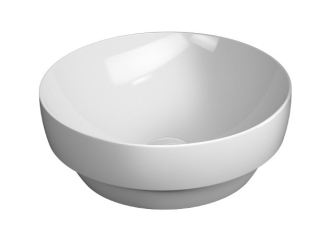 PURA keramické umyvadlo na desku, průměr 40cm, bílá ExtraGlaze 884611
