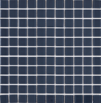 Skleněná mozaika Premium Mosaic tmavě šedá 30x30 cm lesk MOS25DGY