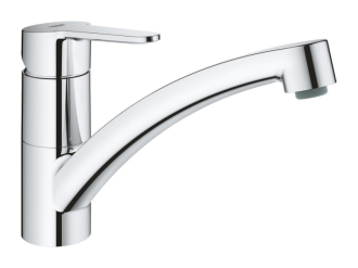 Dřezová baterie Grohe BauEco s otočným ramínkem chrom 31680000