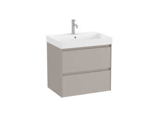 Koupelnová skříňka s umyvadlem Roca Ona 65x64,5x46 cm písková mat ONA652ZPM