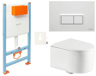 Závěsný wc set do lehkých stěn / předstěnová SAT Tornado SIKOVSTOR72600