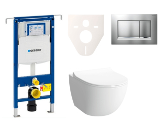 Cenově zvýhodněný závěsný WC set Geberit do lehkých stěn / předstěnová montáž+ WC Vitra Vitra Shift SIKOGES4N7
